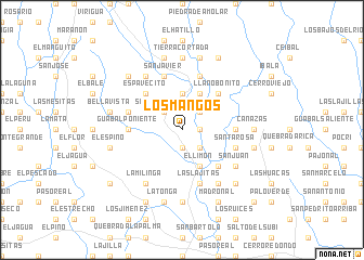 map of Los Mangos