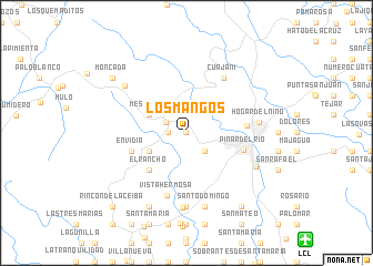 map of Los Mangos