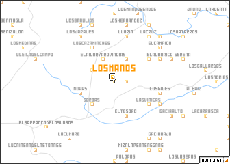 map of Los Maños