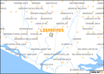 map of Los Marines