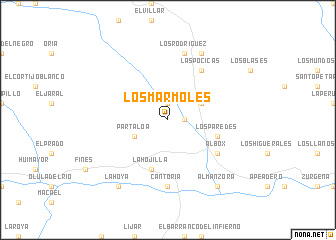 map of Los Mármoles