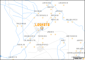 map of Los Mata