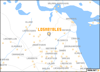 map of Los Mayales