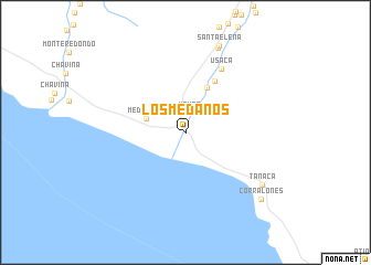 map of Los Médanos