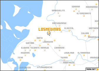 map of Los Medinas