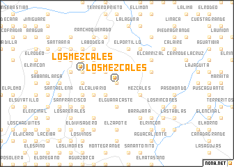 map of Los Mezcales