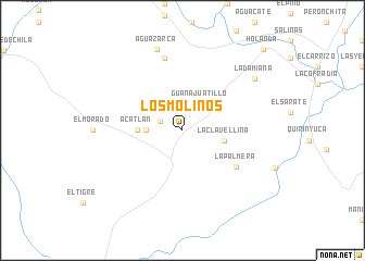 map of Los Molinos