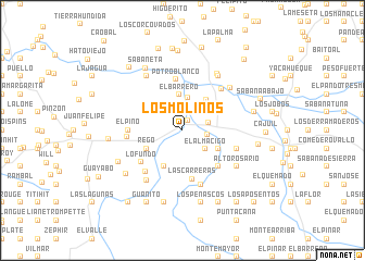 map of Los Molinos