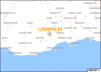 map of Los Morales