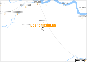 map of Los Morichales