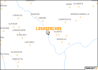 map of Los Morochos