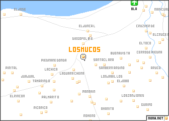 map of Los Mucos