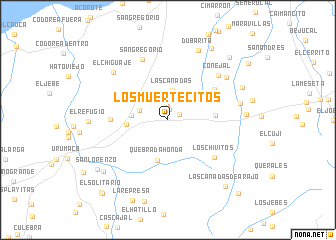map of Los Muertecitos