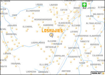 map of Los Mujies
