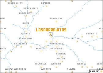 map of Los Naranjitos