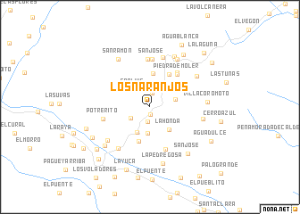 map of Los Naranjos