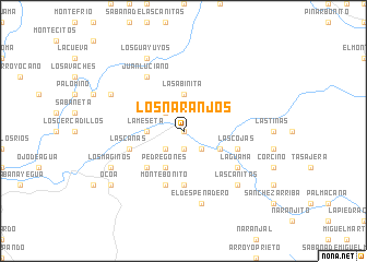 map of Los Naranjos