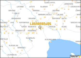 map of Los Naranjos