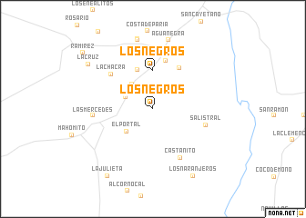 map of Los Negros