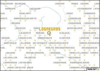 map of Los Negros