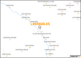map of Los Nogales
