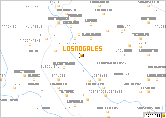 map of Los Nogales