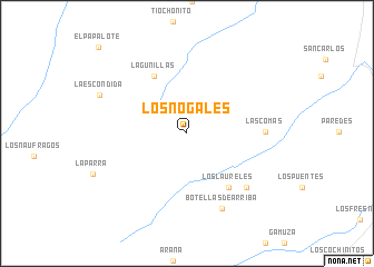 map of Los Nogales