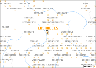 map of Los Nueces