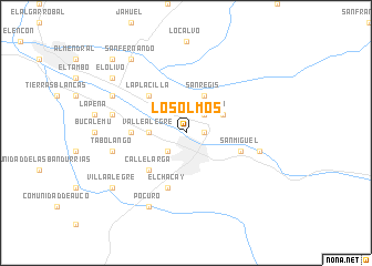 map of Los Olmos