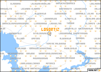 map of Los Ortiz