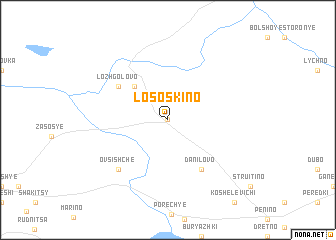 map of Lososkino