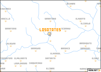 map of Los Otates