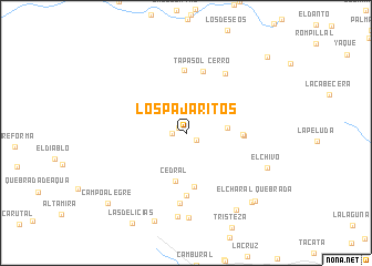 map of Los Pajaritos