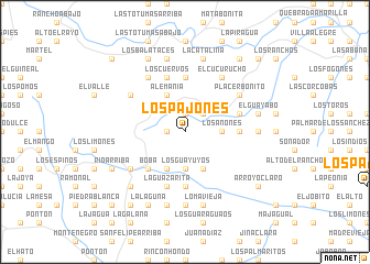 map of Los Pajones