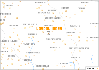 map of Los Palmares