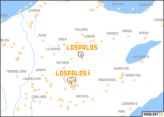 map of Los Palos