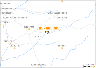 map of Los Panchos