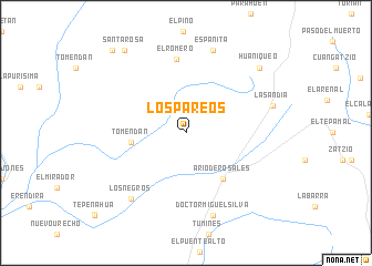 map of Los Pareos