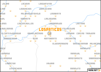 map of Los Paticos