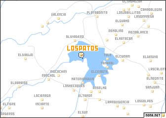 map of Los Patos