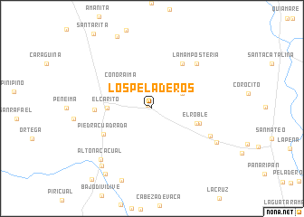 map of Los Peladeros