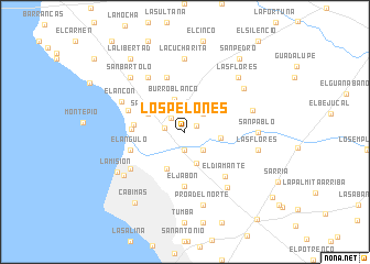 map of Los Pelones