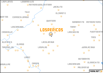 map of Los Pericos