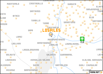 map of Los Piles