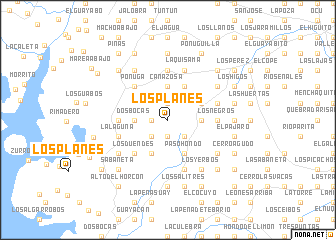 map of Los Planes