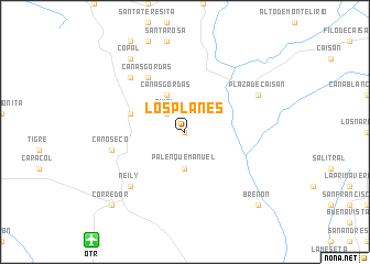 map of Los Planes