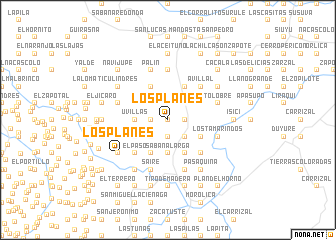 map of Los Planes