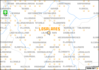 map of Los Planes