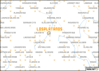 map of Los Plátanos