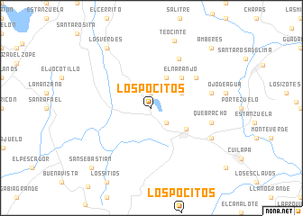 map of Los Pocitos